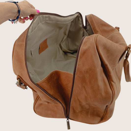 Titanus leather duffel bag PelleCONTROpelle Line