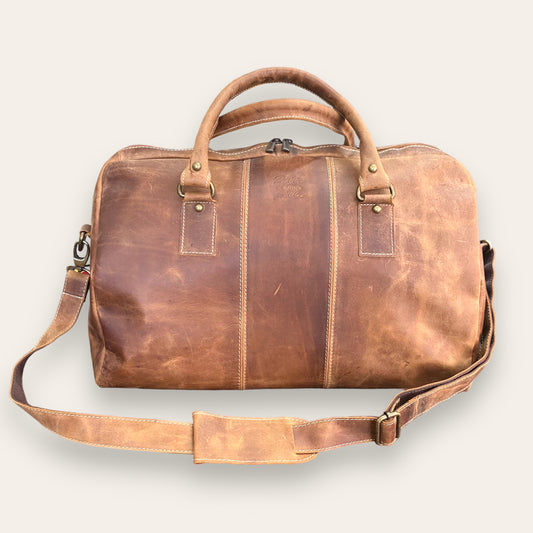 Ulisse leather duffel bag PelleCONTROpelle collection