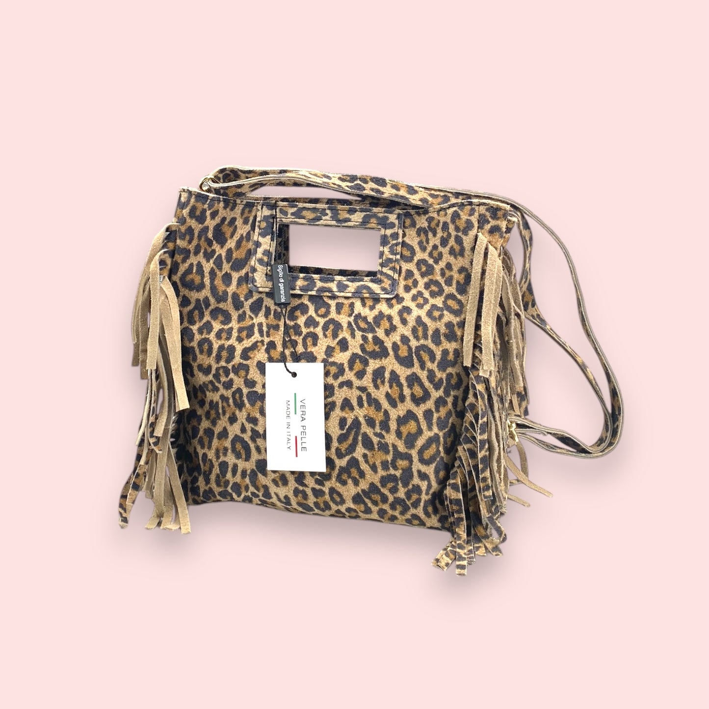Dylan borsa pelle con frange